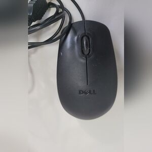 Dell Black Wired Mouse